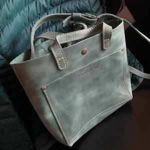 Portland Leather Mini Crossbody Tote